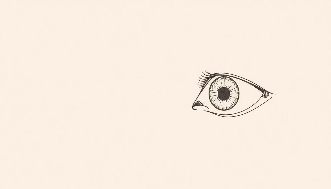 Editorial illustration for our blepharoplasty guide — cosmetic surgery procedure overview, cost, and AHPRA-registered practitioners in Australia. Decorative; not a depiction of patients or results.